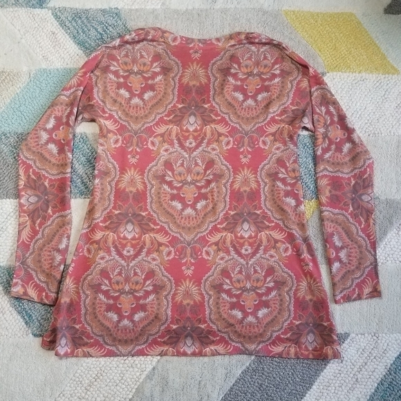 Soft Surroundings Paisley Tunic Top SMALL - Picture 2 of 3